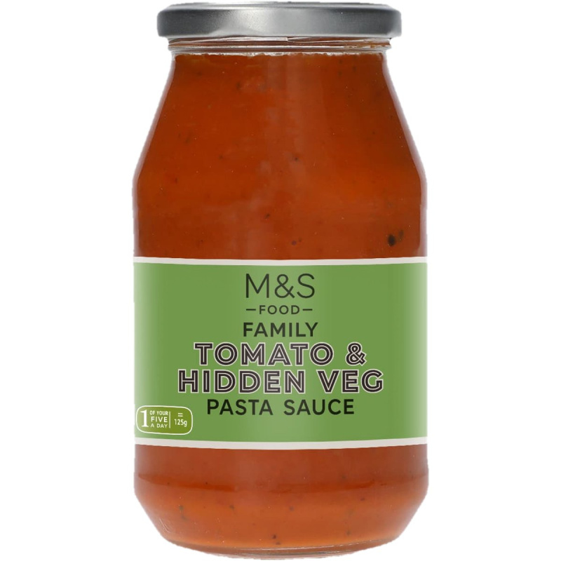 Marks & Spencer Rajčatová omáčka na těstoviny s červenou paprikou, mrkví, cibulí a cuketou