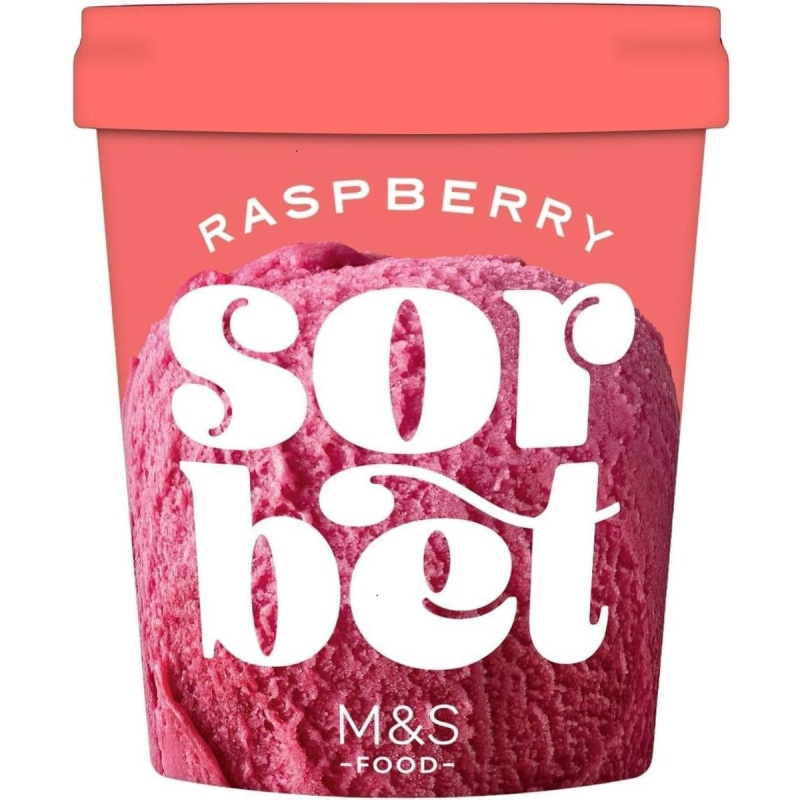 Marks & Spencer Malinový sorbet s malinovým protlakem