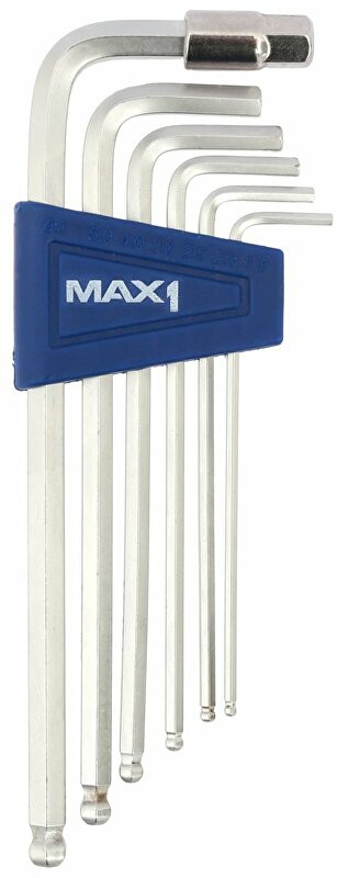 sada imbusů MAX1 7 dílná s kulovým vrchem Barva: Stříbrná