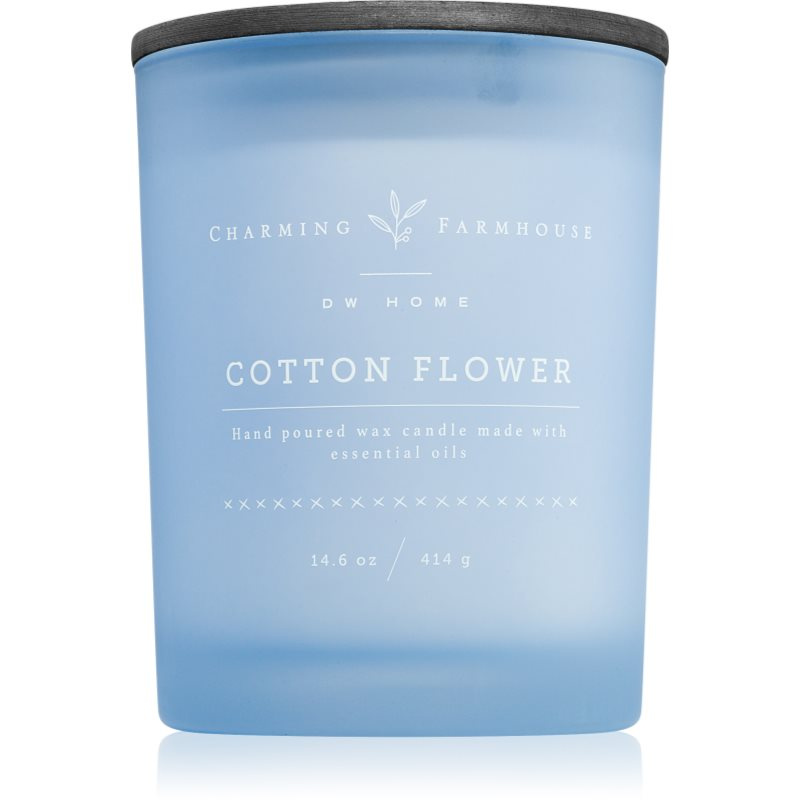 DW Home Charming Farmhouse Cotton Flower vonná svíčka 414 g