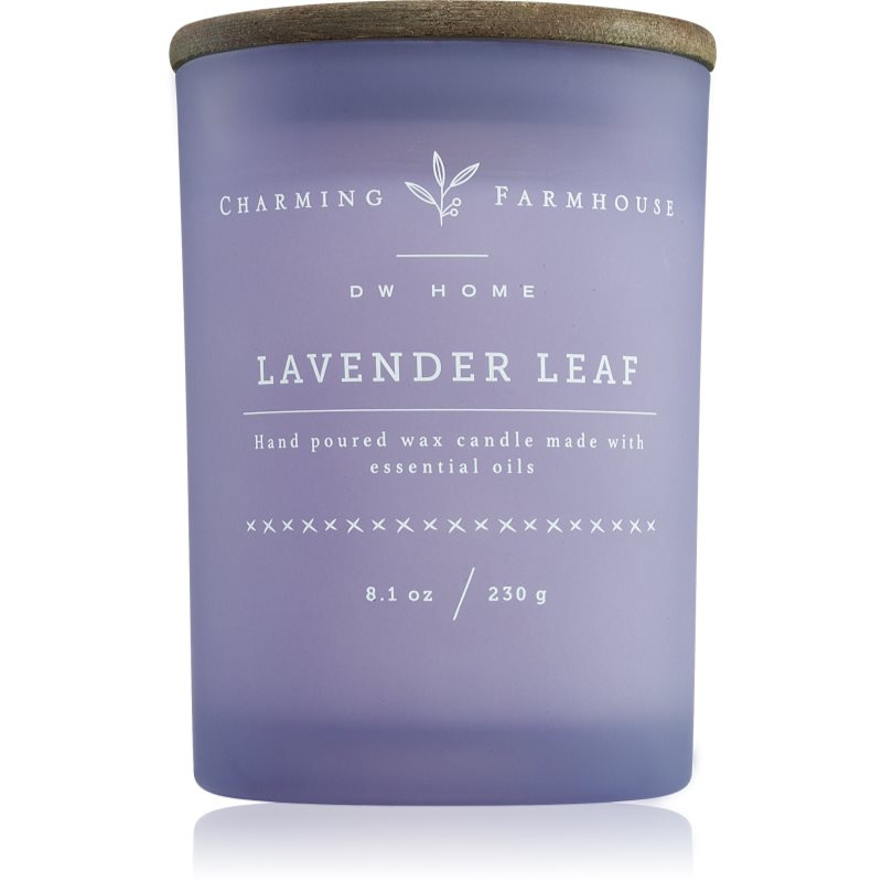 DW Home Charming Farmhouse Lavender Leaf vonná svíčka 230 g