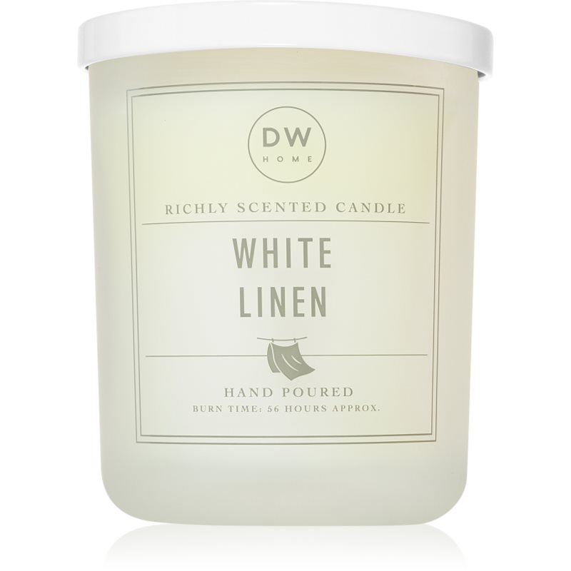 DW Home Signature White Linen vonná svíčka 434 g