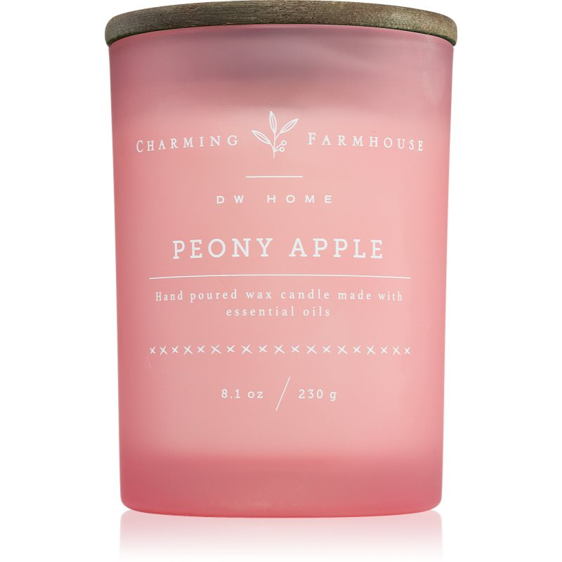 DW Home Charming Farmhouse Peony Apple vonná svíčka 230 g