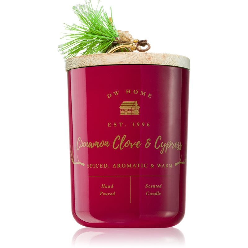 DW Home Farmhouse Cinnamon Clove & Cypress vonná svíčka 445 g