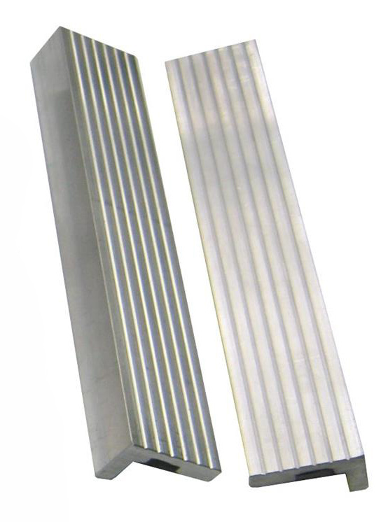 Vložky do čelistí dílenských svěráků hliníkové, různé rozměry - YORK Délka: 125 mm