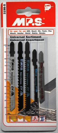 MP.S Univerzální sada pilových plátků do přímočaré pily, T upínání, 5 ks - M3198-5