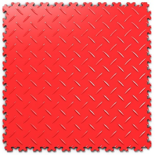 Dlaždice Fortelock Industry ULTRA, červená, vzor penízky Barva a vzor dlažby: červená. vzor diamant