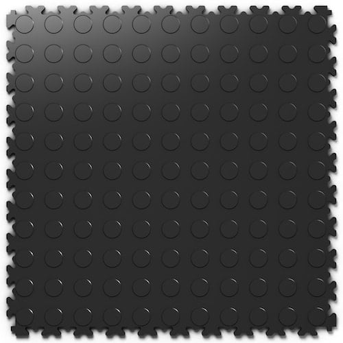 Dlaždice Fortelock Industry, grafit, vzor penízky Barva a vzor dlažby: černá. vzor penízky