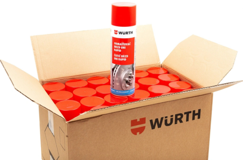 Čistič brzd plus, 500 ml Wurth - balení 24 kusů
