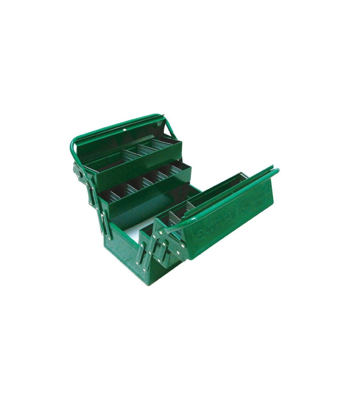 Rozkládací montážní skříňka - basa na nářadí, plechová, 35 x 22 x 35 cm - JONNESWAY C-3DH1