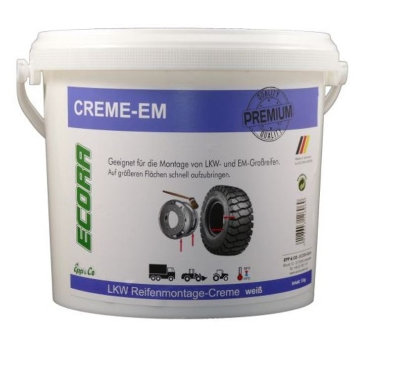 Ecora Montážní krém pro nákladní a průmyslové pneu, bílý, 5 kg