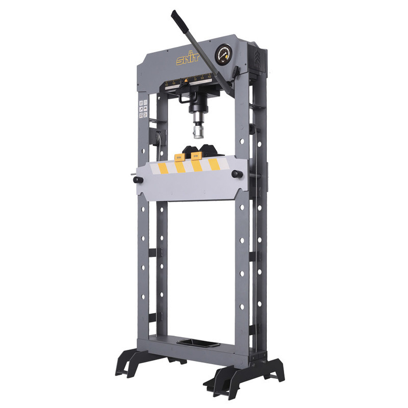 SNIT Pneumaticko-hydraulický lis 20t, s ruční pákou, pedálem a manometrem - SP-20HAM