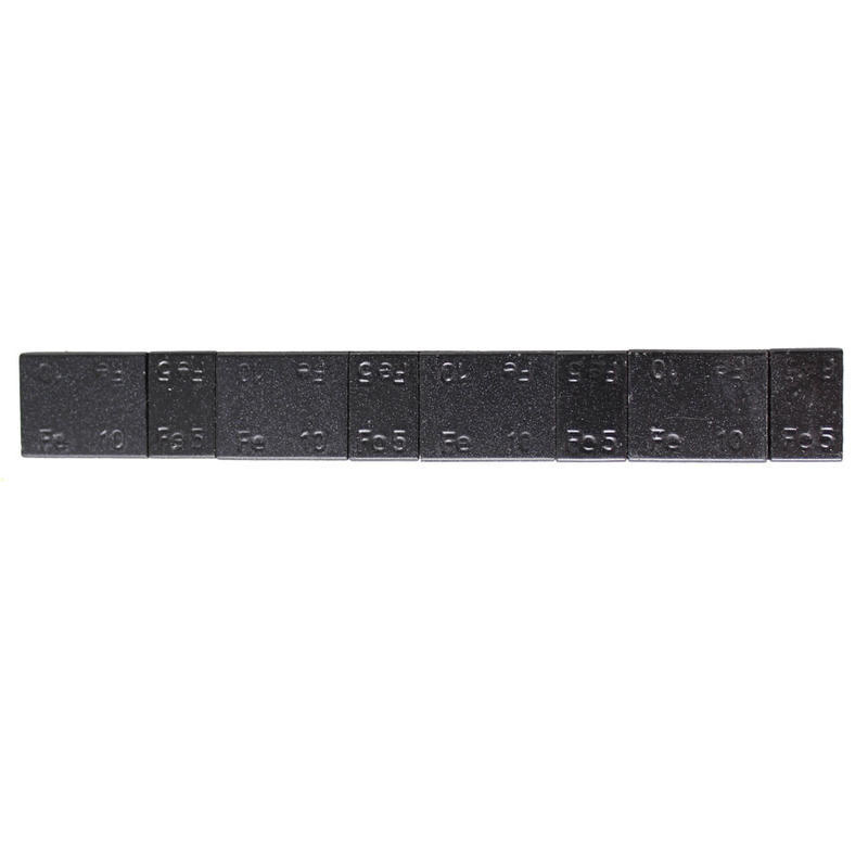 Ocelové samolepící vyvažovací závaží 4 x 5 g, 4 x 10 g, černé - F1389