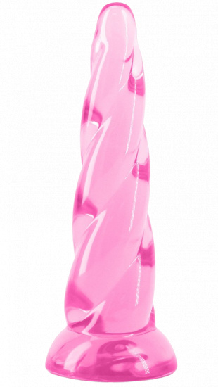 Gelové dildo s přísavkou Calyxia (19 cm), růžové