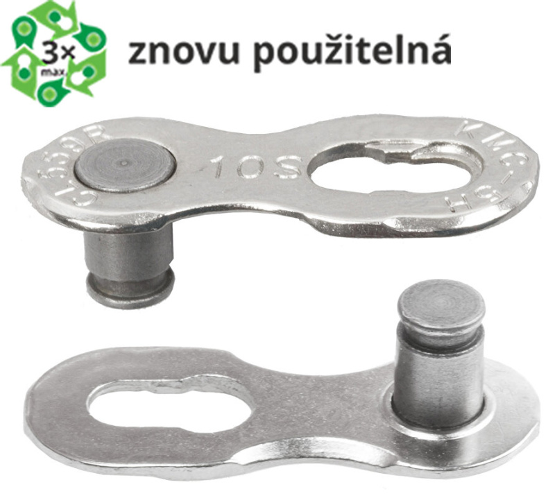 spojka řetězu KMC 10R baleno po 5 ks cena za balení