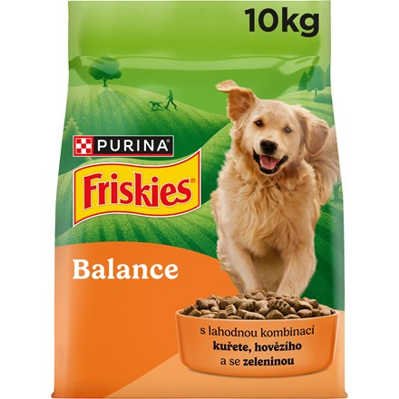 Friskies Balance granule pro psy hovězí, kuře 10 kg