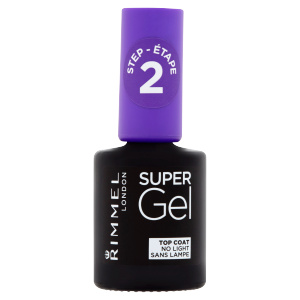 Rimmel Super Gel Step 2 vrchní ochranný lak na nehty s leskem 12 ml