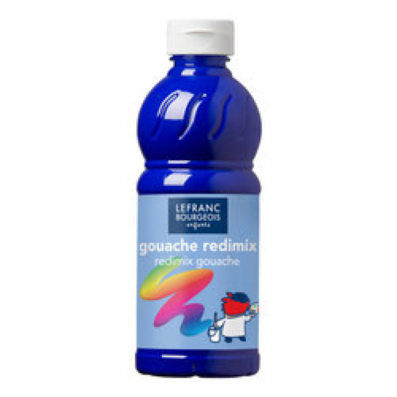 Temperová barva Lefranc Redimix 500ml – 009 Brilliant Blue (Ultramarine)