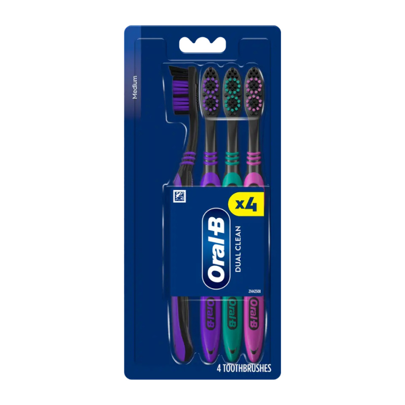 Oral-B Zubní kartáčky Dual Clean Medium 4 ks 4 ks
