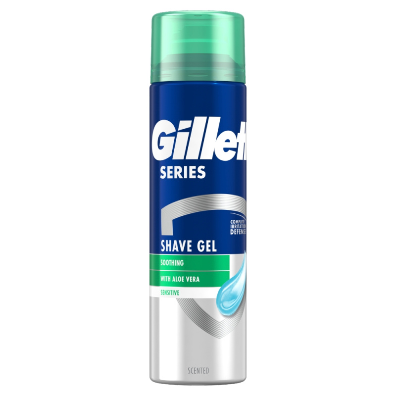 Gillette Series Sensitive gel na holení pro muže 200 ml