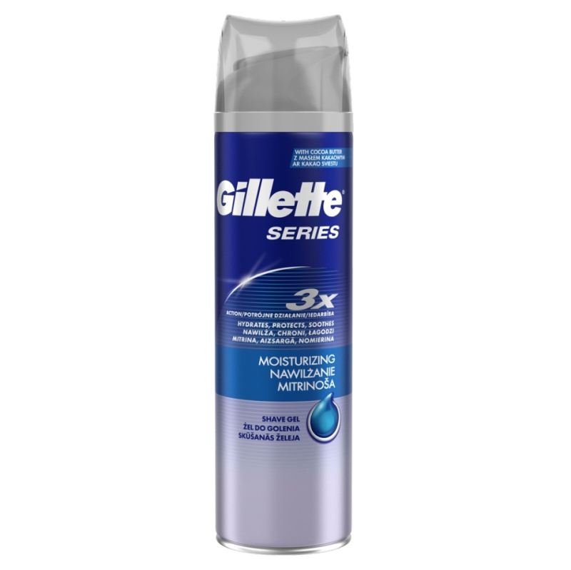 Gillette Series Moisturizing gel na holení s hydratačním účinkem 200 ml