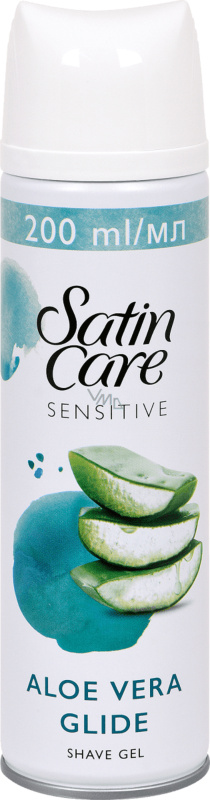 Gillette Satin Care Aloe Vera gel na holení pro ženy 200 ml