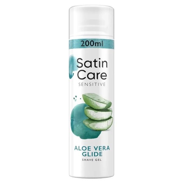 Gillette Satin Care Aloe Vera gel na holení pro ženy 200 ml