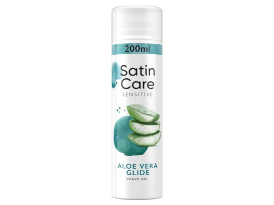 Gillette Satin Care Aloe Vera gel na holení pro ženy 200 ml