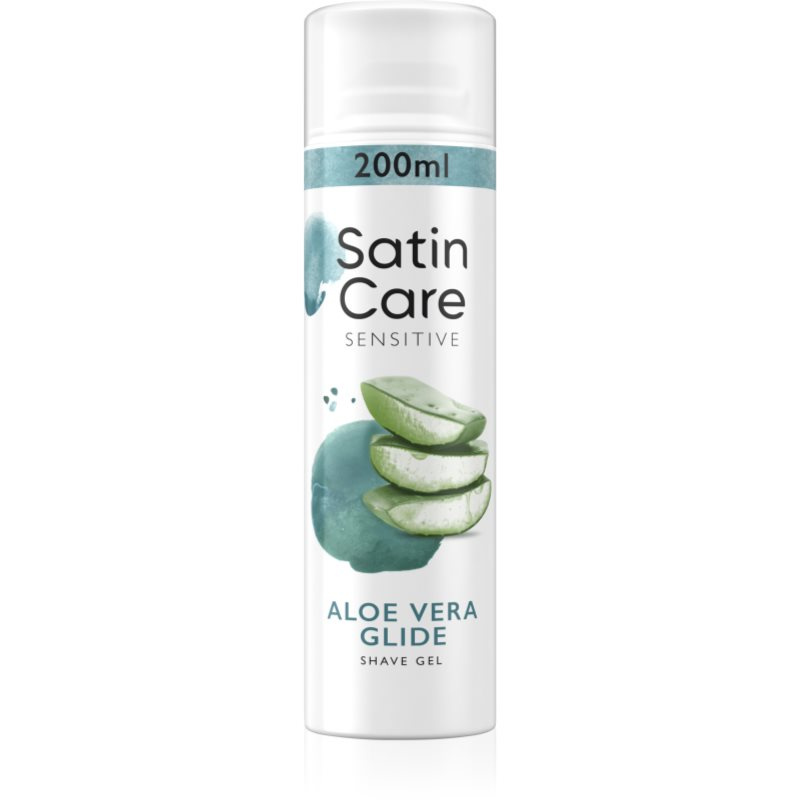 Gillette Satin Care Aloe Vera gel na holení pro ženy 200 ml