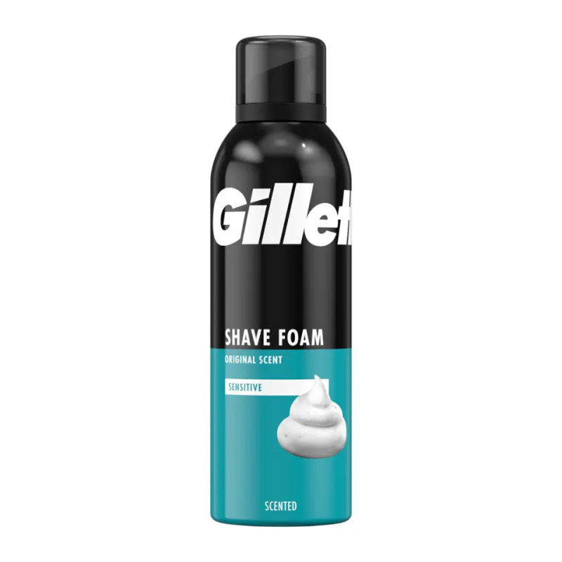 GILLETTE Classic Sensitive pánská pěna na holení 200 ml