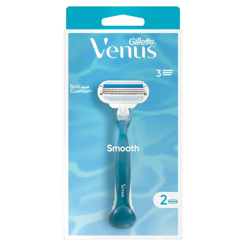 Gillette Venus Smooth holicí strojek + 2 náhradní hlavice 1 ks