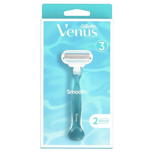 Gillette Venus Smooth holicí strojek + 2 náhradní hlavice 1 ks