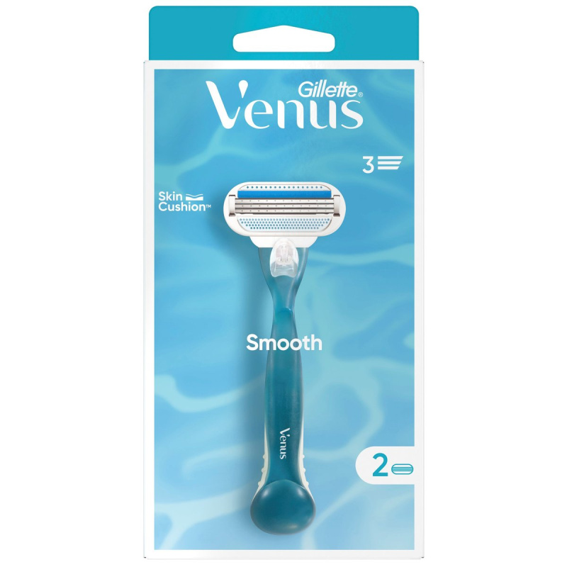 Gillette Venus Smooth holicí strojek + 2 náhradní hlavice 1 ks