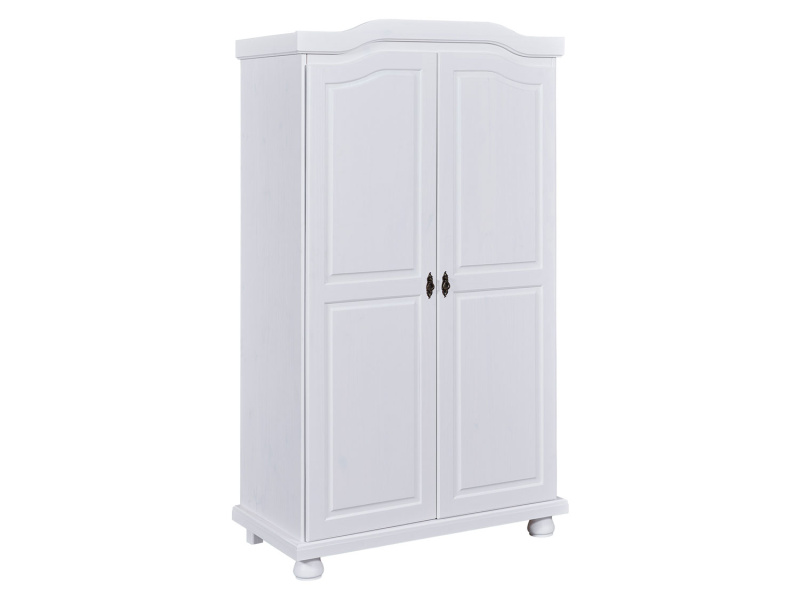 Inter Link Šatní skříň ve venkovském stylu (2 dvířka, bílá)