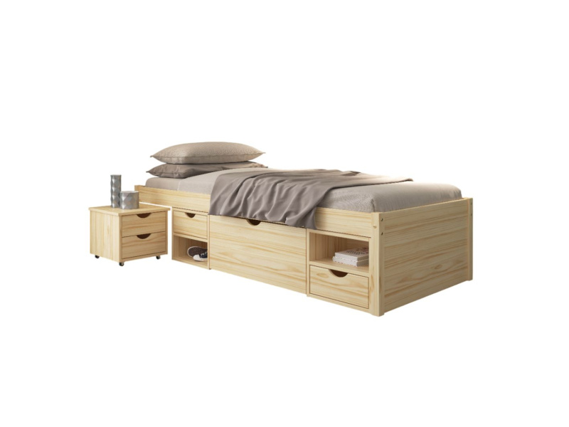 Inter Link Funkční postel »Claas« (Příroda - Claas, 90 x 200 cm)