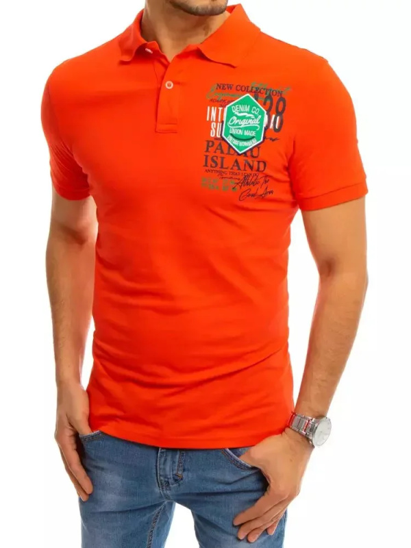 Korálové polo tričko s potiskem Dstreet PX0368 XL