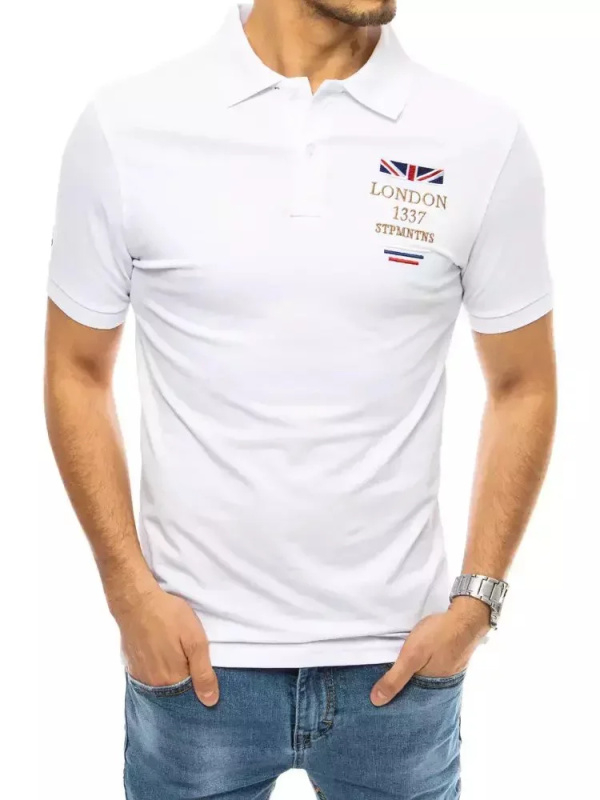 Polokošile s bílou výšivkou Dstreet PX0436 L