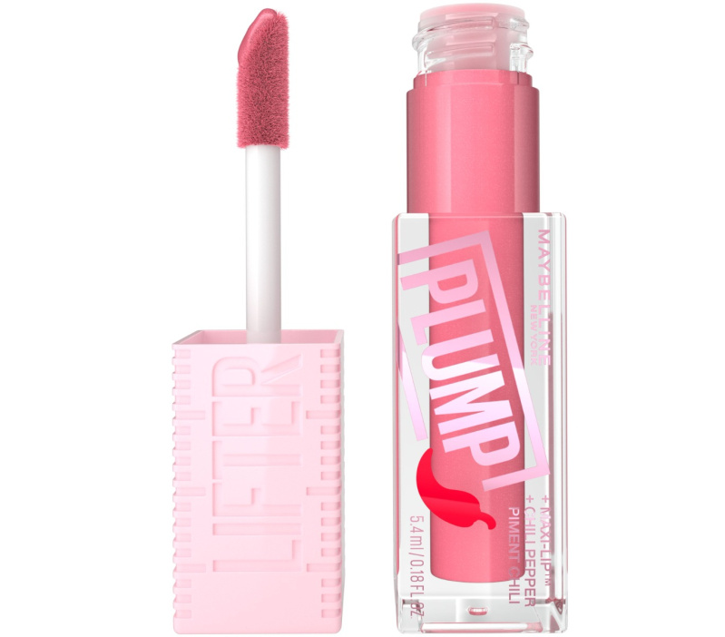 MAYBELLINE NEW YORK Lifter Plump lesk na rty se zvětšujícím efektem odstín 001 Blush Blaze 5.4 ml