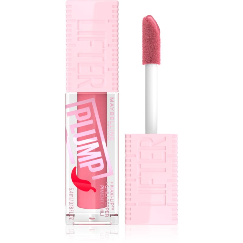MAYBELLINE NEW YORK Lifter Plump lesk na rty se zvětšujícím efektem odstín 001 Blush Blaze 5.4 ml