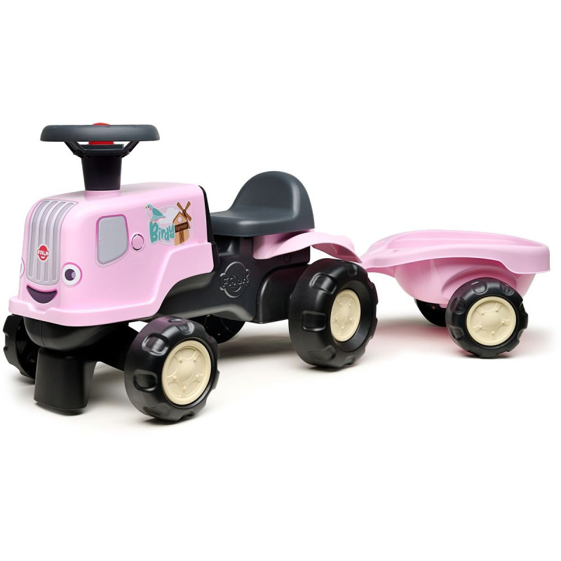 Odrážedlo traktor s přívěsem FALK Birdy Farm pro děti 1–3 roky