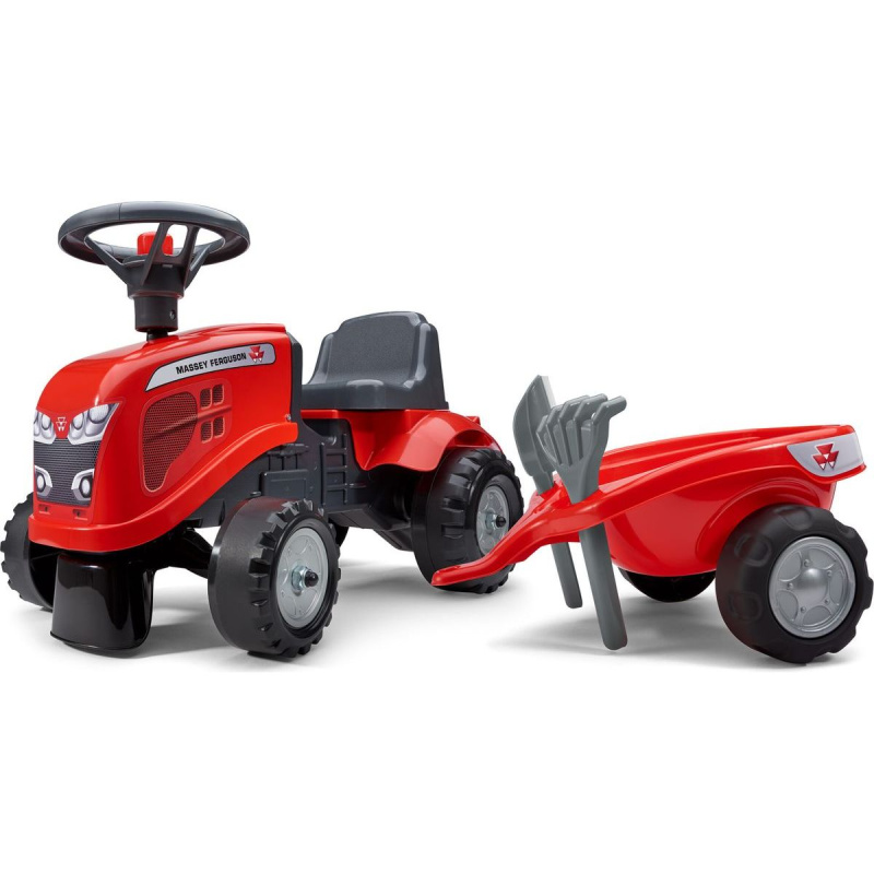 Alltoys Falk traktor Massey Ferguson červené s volantem