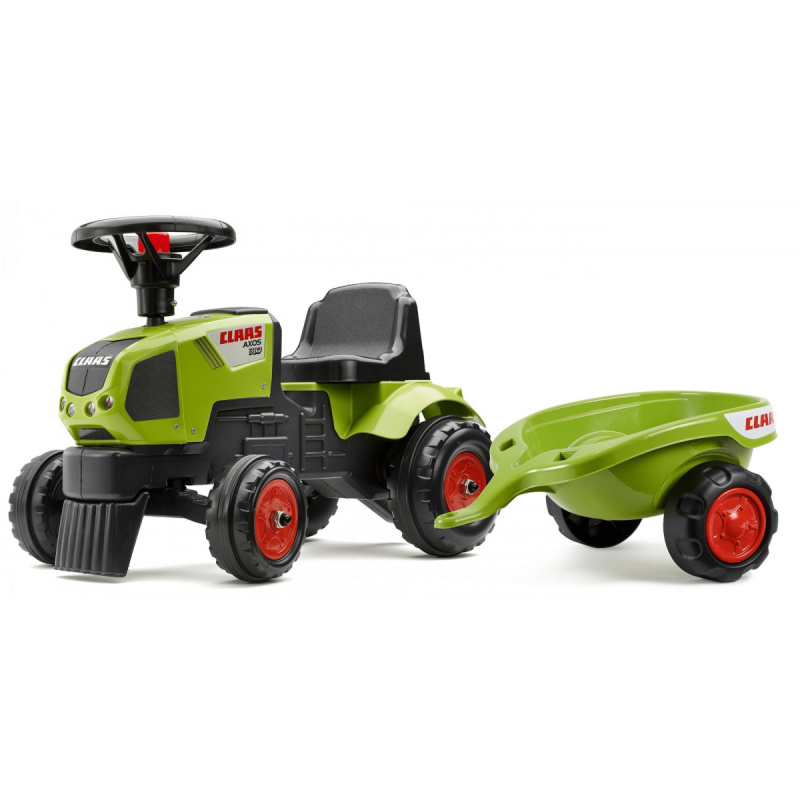Falk 1012C Baby Claas Axos s vlečkou