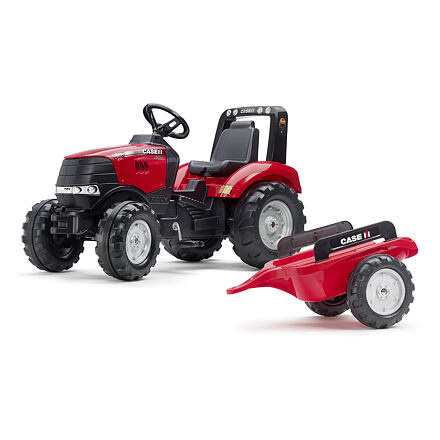 FALK Šlapací traktor 996AB Case IH Puma 240CVX s přívěsem - červený