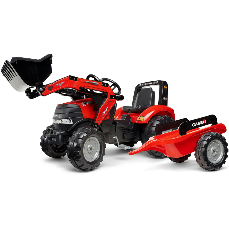 Traktor šlapací Case IH Puma 240CVX s valníkem a přední lžíc