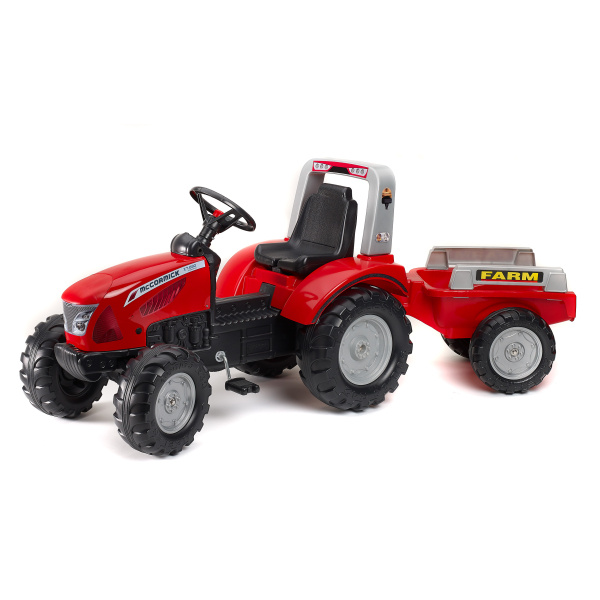 FALK Šlapací traktor 3020AM - Mc Cormick X.7 s přívěsem