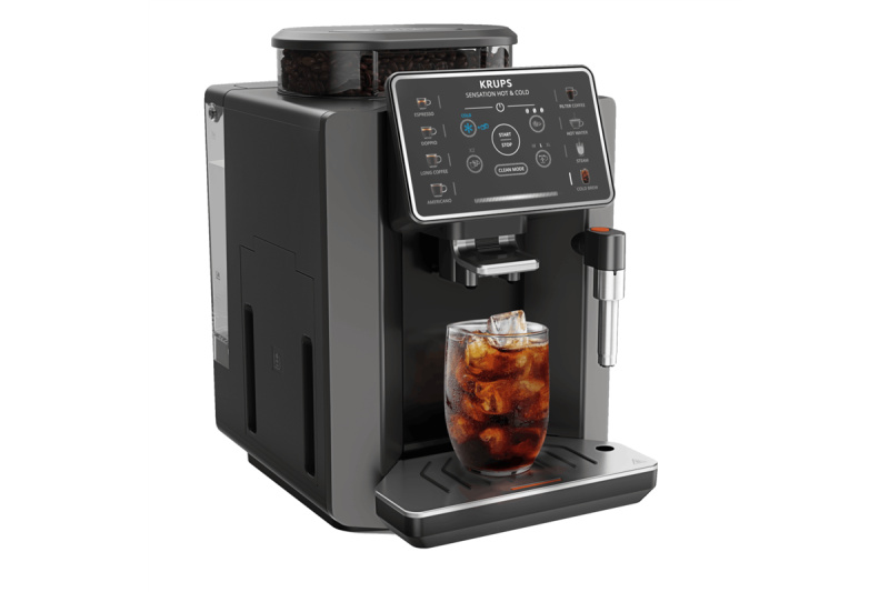 Automatický kávovar Krups Sensation Hot & Cold EA913HE0 Černý