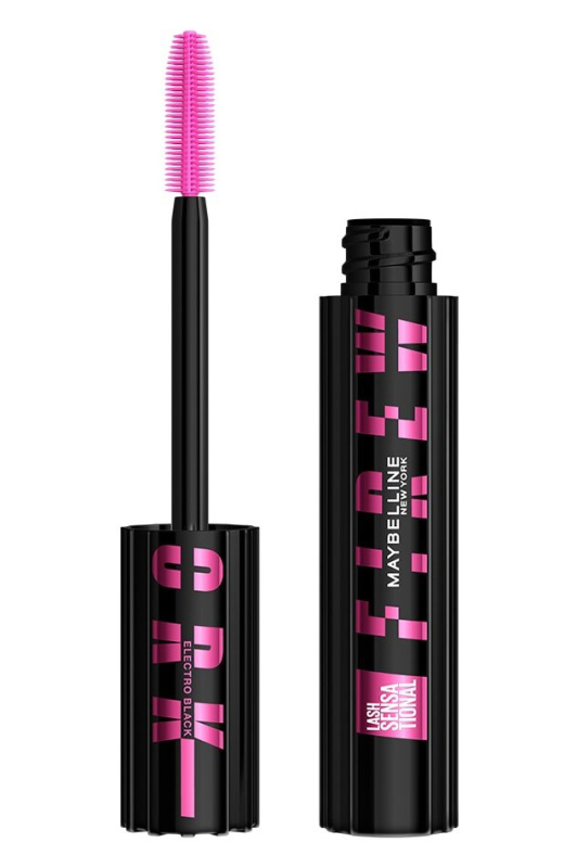 MAYBELLINE NEW YORK Lash Sensational Firework řasenka pro prodloužení, natočení a objem extra černá odstín Electro Black 10 ml