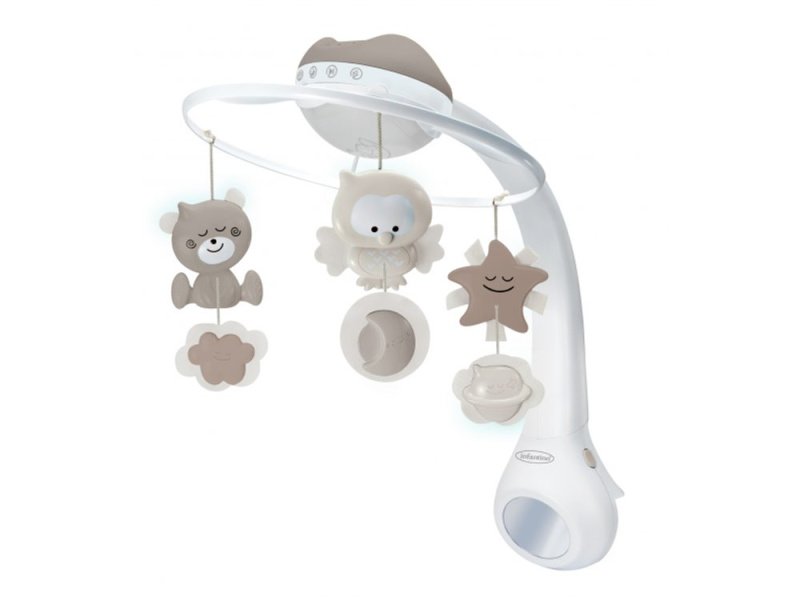 Infantino Hudební kolotoč s projekcí 3v1, Šedý