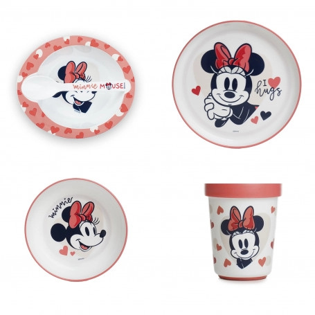 Dětská jídelní sada Minnie, 4dílná