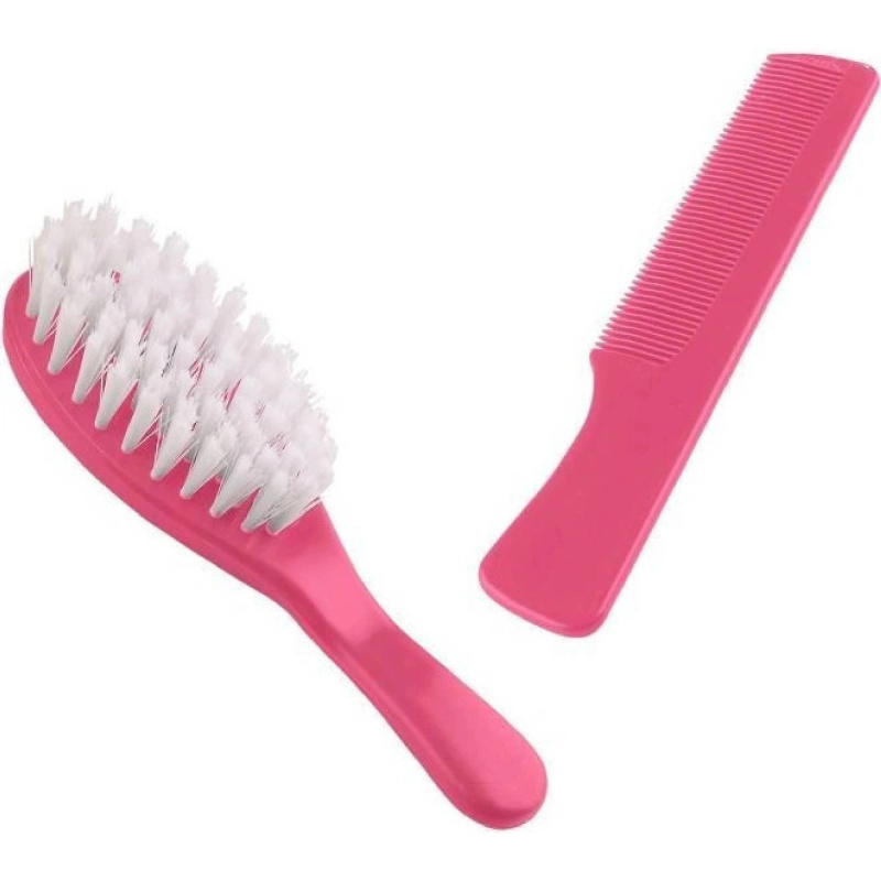 Sada kartáče a hřebenu na vlasy Candy Pink